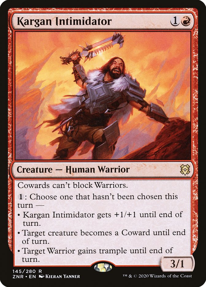 Kargan Intimidator [Zendikar Rising] | Webway Games