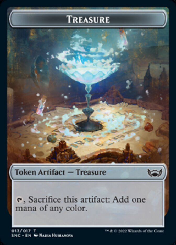 Thopter // Treasure (013) Double-sided Token [Streets of New Capenna Commander Tokens] | Webway Games