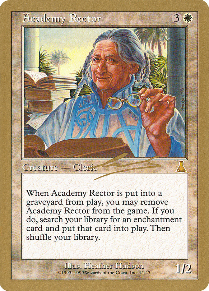 Academy Rector (Nicolas Labarre) [World Championship Decks 2000] | Webway Games