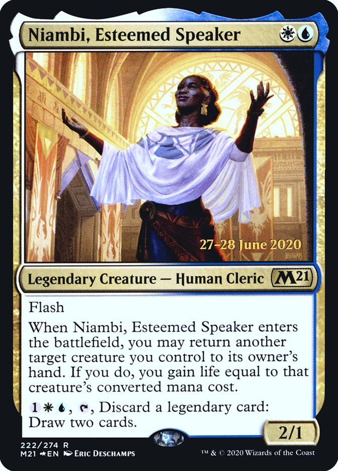 Niambi, Esteemed Speaker  [Core Set 2021 Prerelease Promos] | Webway Games