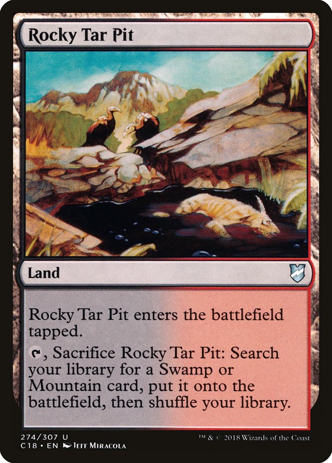 Rocky Tar Pit [Commander 2018] | Webway Games