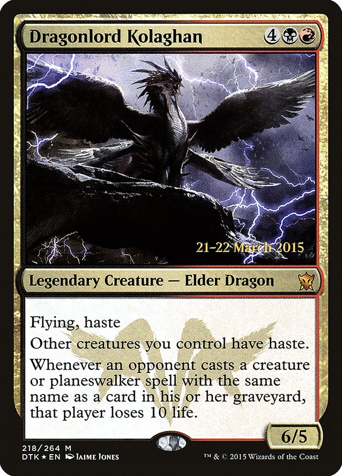 Dragonlord Kolaghan  [Dragons of Tarkir Prerelease Promos] | Webway Games
