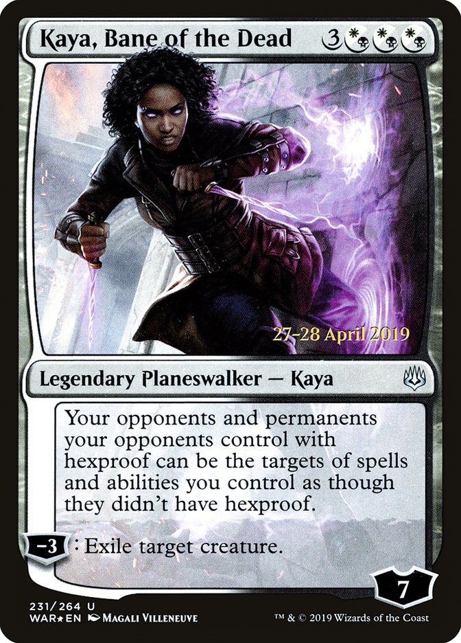 Kaya, Bane of the Dead  [War of the Spark Prerelease Promos] | Webway Games