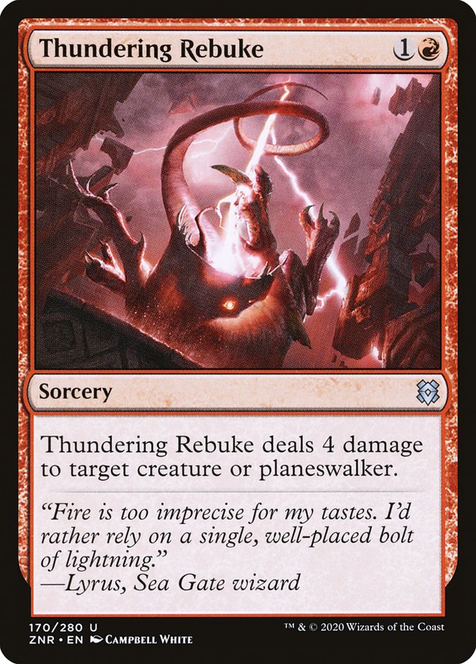 Thundering Rebuke [Zendikar Rising] | Webway Games