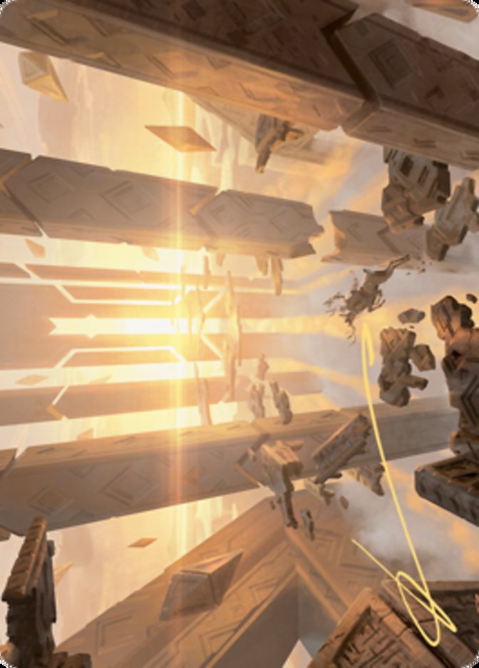 Skyclave Basilica Art Card (Gold-Stamped Signature) [Zendikar Rising Art Series] | Webway Games