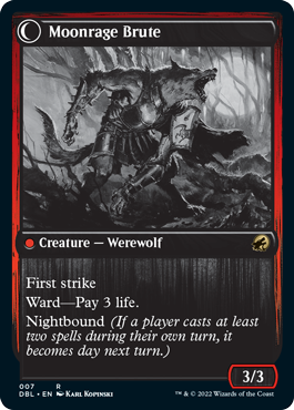 Brutal Cathar // Moonrage Brute [Innistrad: Double Feature] | Webway Games