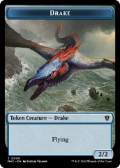 Drake // Koma's Coil Double-Sided Token [Murders at Karlov Manor Commander Tokens] | Webway Games