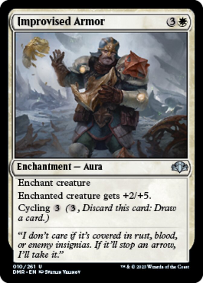 Improvised Armor [Dominaria Remastered] | Webway Games