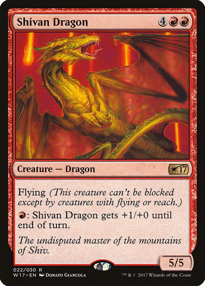 Shivan Dragon [Welcome Deck 2017] | Webway Games