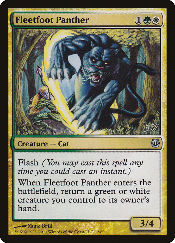 Fleetfoot Panther [Duel Decks: Ajani vs. Nicol Bolas] | Webway Games