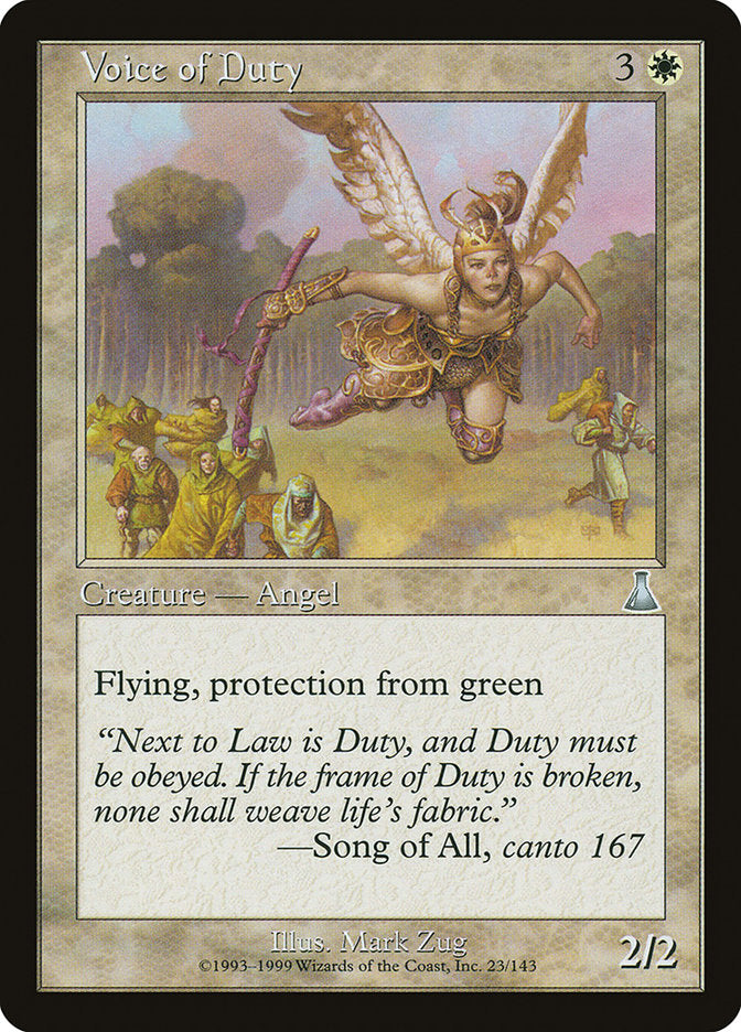 Voice of Duty [Urza's Destiny] | Webway Games