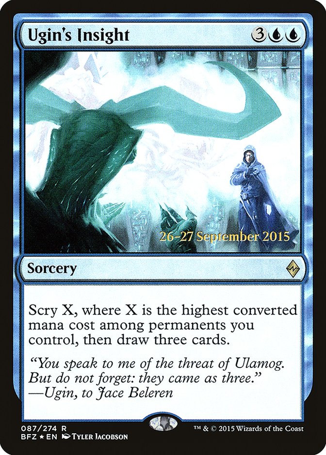 Ugin's Insight  (Prerelease) [Battle for Zendikar Prerelease Promos] | Webway Games