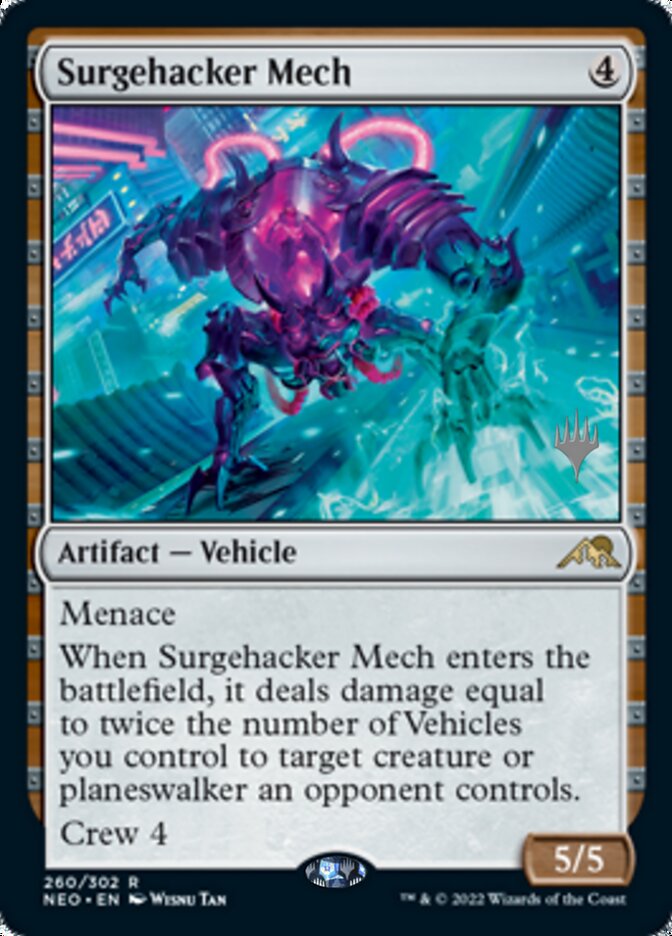 Surgehacker Mech (Promo Pack) [Kamigawa: Neon Dynasty Promos] | Webway Games