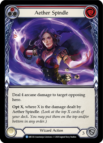 Aether Spindle (Red) [ARC126] Unlimited Rainbow Foil
