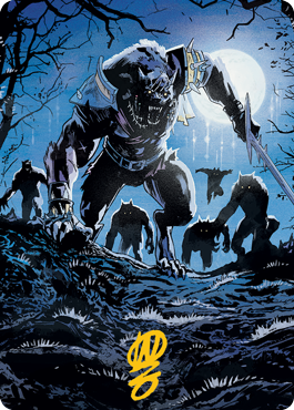 Tovolar, the Midnight Scourge 2 Art Card (Gold-Stamped Signature) [Innistrad: Midnight Hunt Art Series] | Webway Games