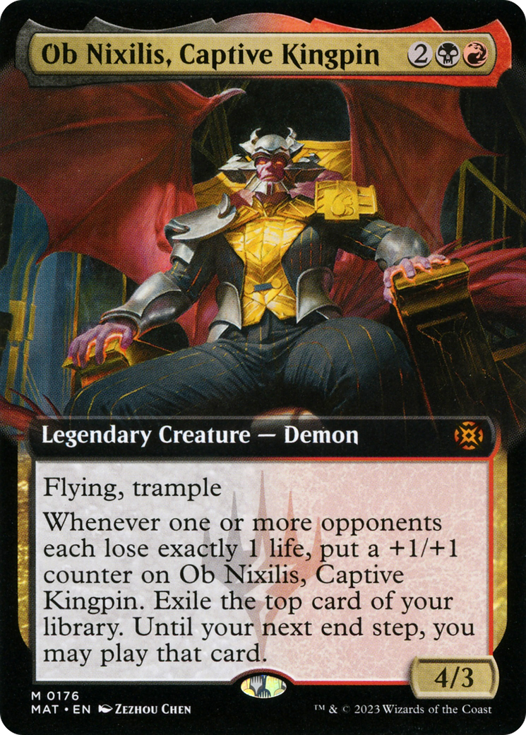 Ob Nixilis, Captive Kingpin (Extended Art) [March of the Machine: The Aftermath] | Webway Games