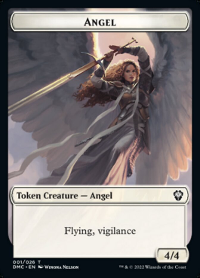 Kavu // Angel Double-sided Token [Dominaria United Commander Tokens] | Webway Games