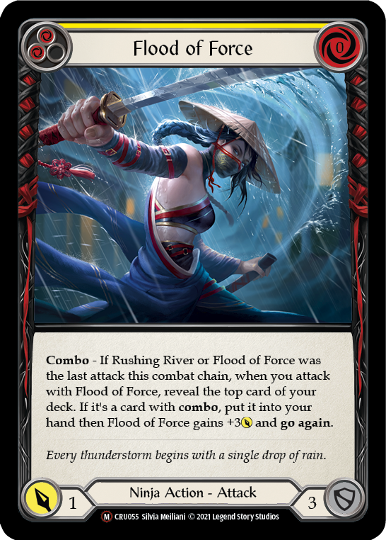 Flood of Force (Rainbow Foil) [CRU055-RF] Unlimited Rainbow Foil | Webway Games