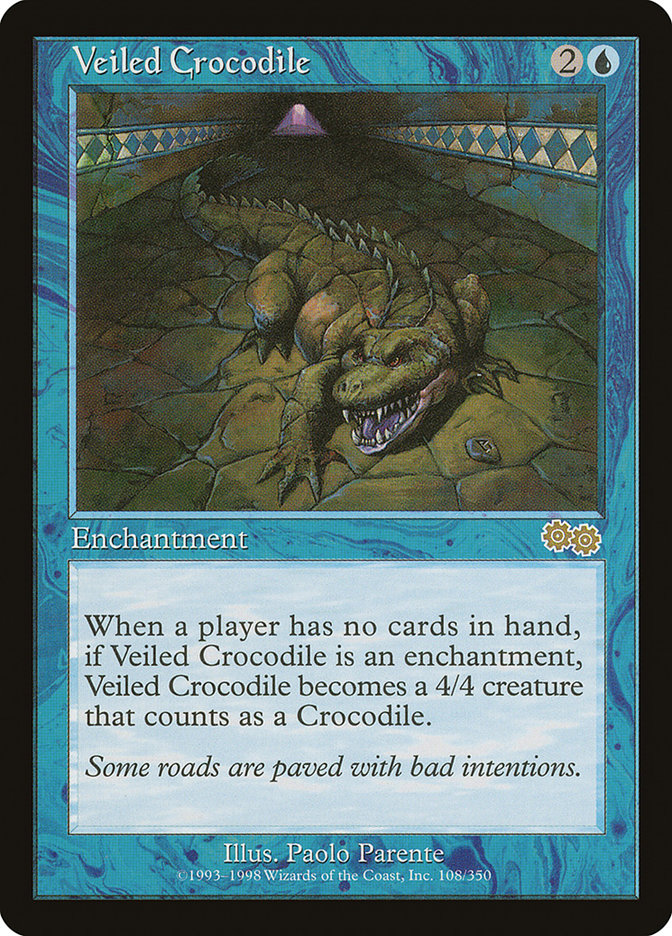 Veiled Crocodile [Urza's Saga] | Webway Games