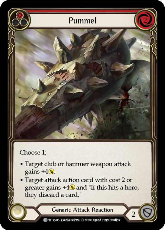 Pummel (Red) [U-WTR206] (Welcome to Rathe Unlimited)  Unlimited Rainbow Foil | Webway Games