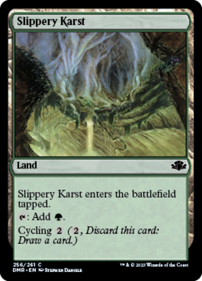 Slippery Karst [Dominaria Remastered] | Webway Games