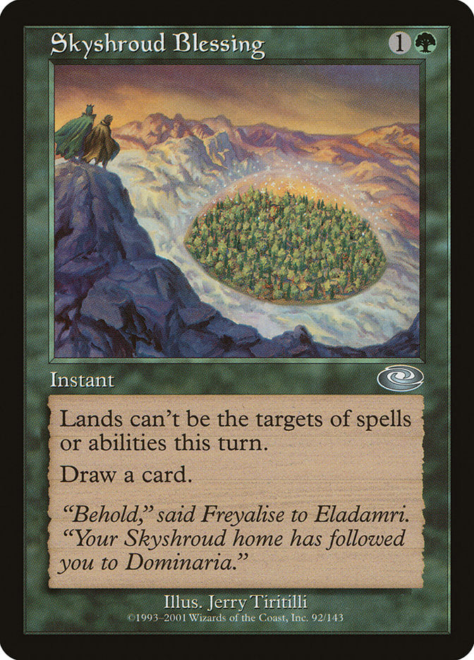 Skyshroud Blessing [Planeshift] | Webway Games
