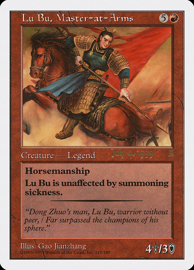 Lu Bu, Master-at-Arms (July 4, 1999) [Portal Three Kingdoms Promos] | Webway Games