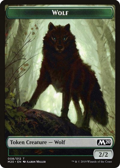 Wolf Double-sided Token [Challenger Decks 2020 Tokens] | Webway Games
