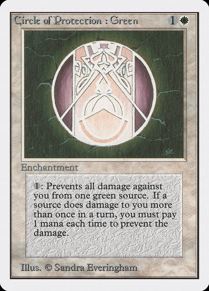 Circle of Protection: Green [Unlimited Edition] | Webway Games