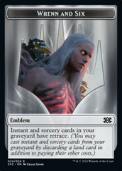 Wrenn and Six Emblem // Spirit Double-sided Token [Double Masters 2022 Tokens] | Webway Games