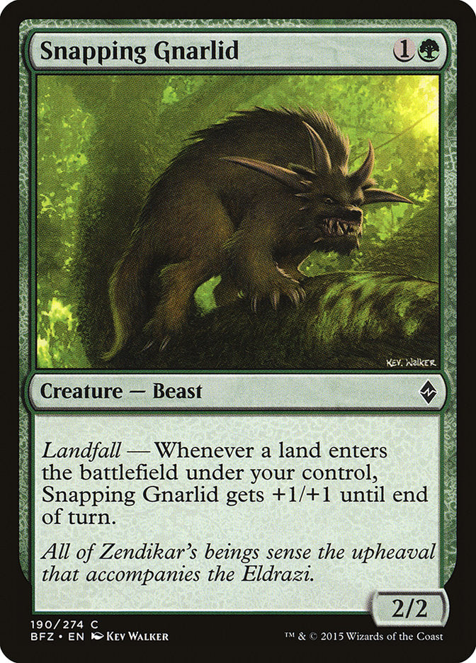 Snapping Gnarlid [Battle for Zendikar] | Webway Games