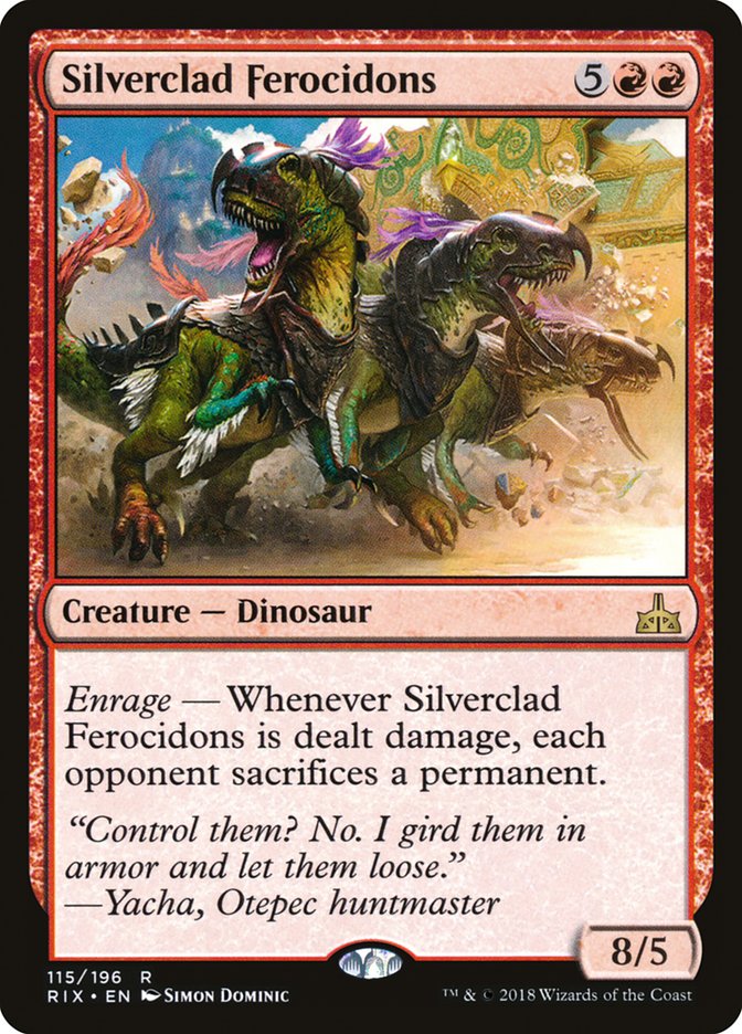 Silverclad Ferocidons [Rivals of Ixalan] | Webway Games