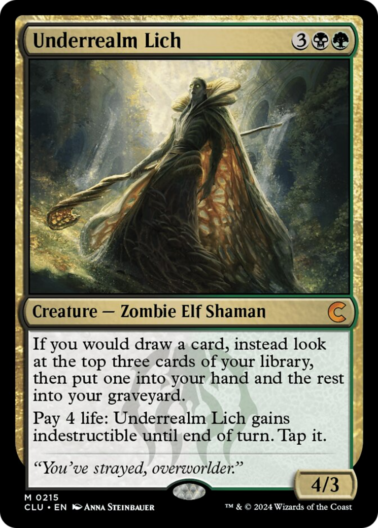 Underrealm Lich [Ravnica: Clue Edition] | Webway Games