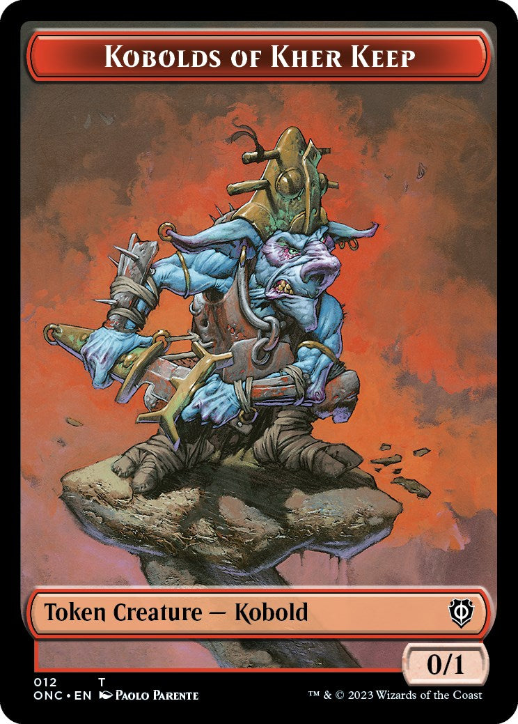 Kobolds of Kher Keep // Dragon Double-Sided Token [Phyrexia: All Will Be One Commander Tokens] | Webway Games