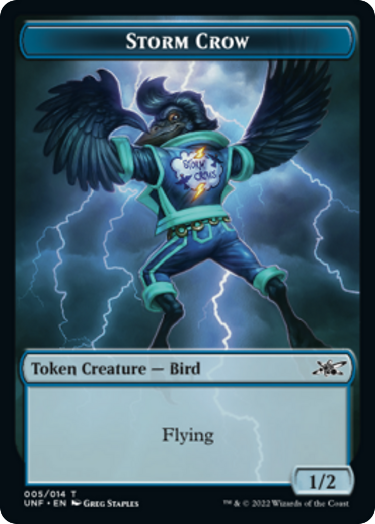 Squirrel // Storm Crow Double-sided Token [Unfinity Tokens] | Webway Games