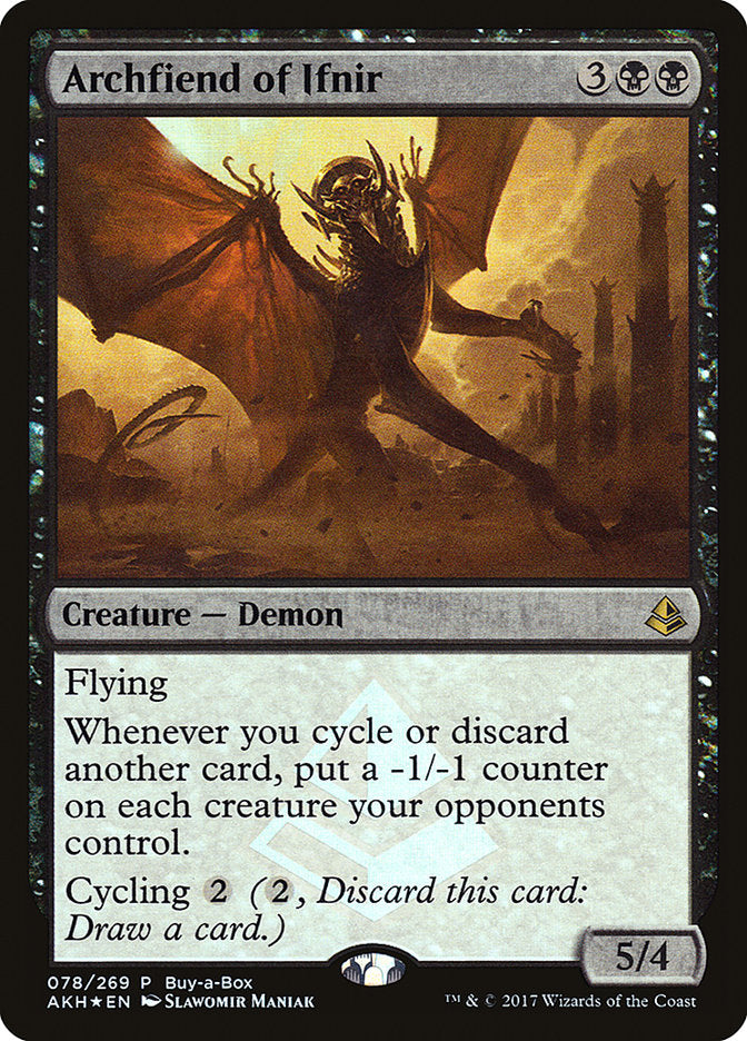 Archfiend of Ifnir (Buy-A-Box) [Amonkhet Promos] | Webway Games