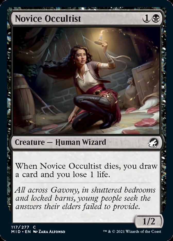 Novice Occultist [Innistrad: Midnight Hunt] | Webway Games