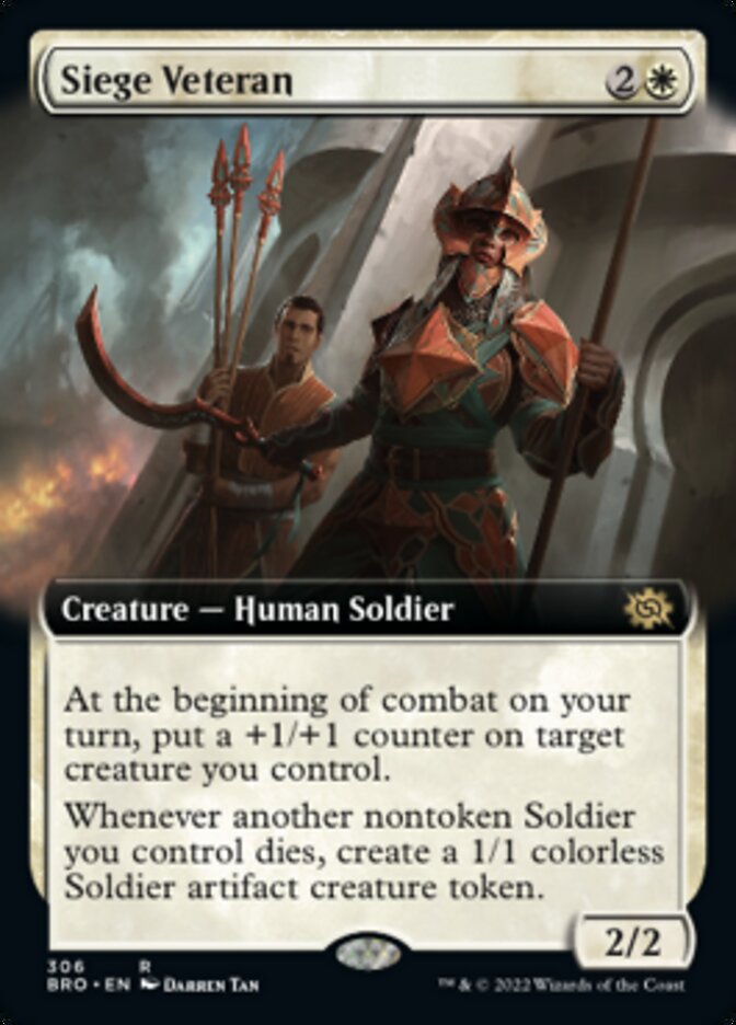 Siege Veteran (Extended Art) [The Brothers' War] | Webway Games