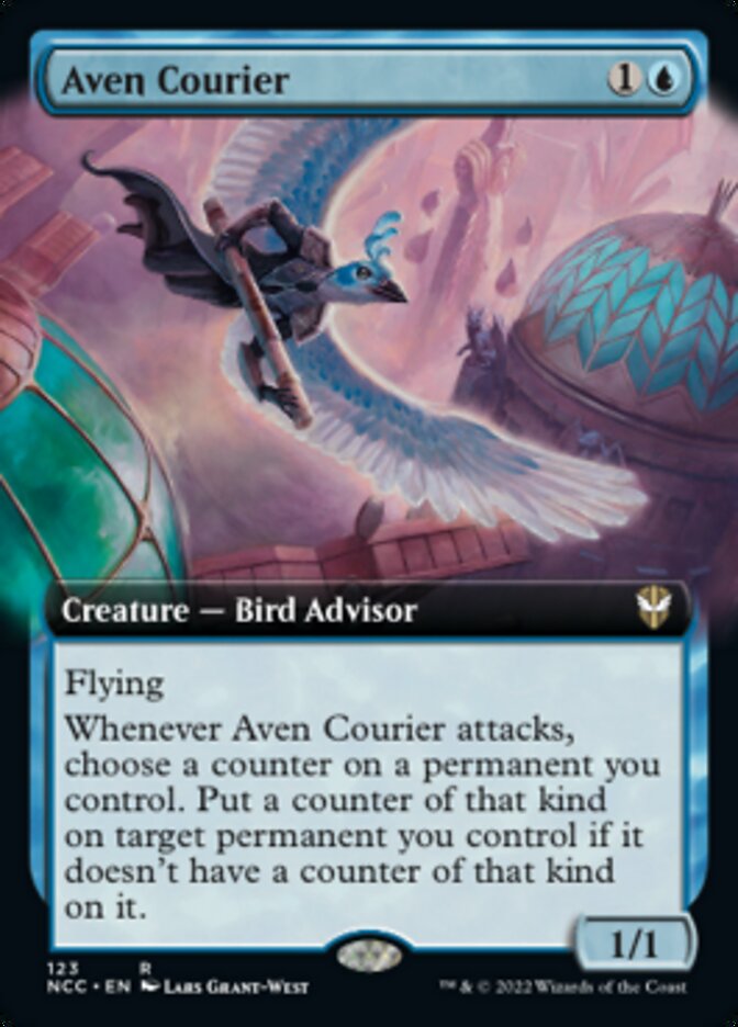 Aven Courier (Extended Art) [Streets of New Capenna Commander] | Webway Games