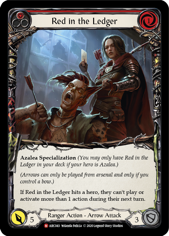 Red in the Ledger [ARC043] Unlimited Rainbow Foil | Webway Games