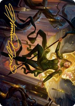 Sigarda, Champion of Light Art Card (Gold-Stamped Signature) [Innistrad: Midnight Hunt Art Series] | Webway Games