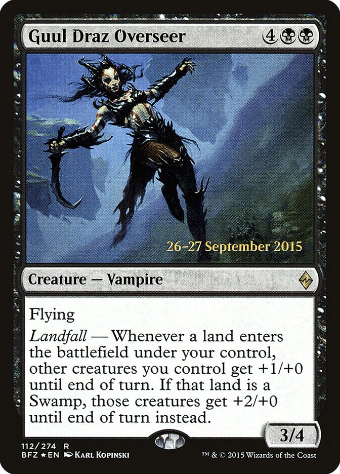 Guul Draz Overseer  (Prerelease) [Battle for Zendikar Prerelease Promos] | Webway Games