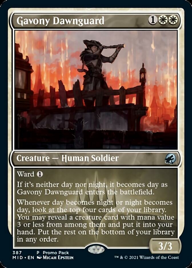 Gavony Dawnguard (Promo Pack) [Innistrad: Midnight Hunt Promos] | Webway Games