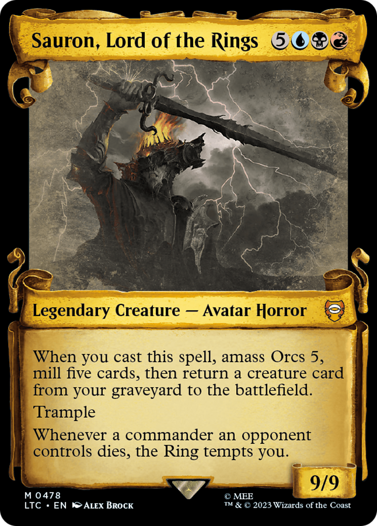 Sauron, Lord of the Rings [The Lord of the Rings: Tales of Middle-Earth Commander Showcase Scrolls] | Webway Games