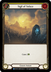 Sigil of Solace (Yellow) [U-WTR174] (Welcome to Rathe Unlimited)  Unlimited Rainbow Foil | Webway Games