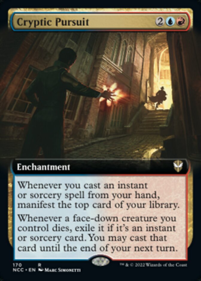 Cryptic Pursuit (Extended Art) [Streets of New Capenna Commander] | Webway Games