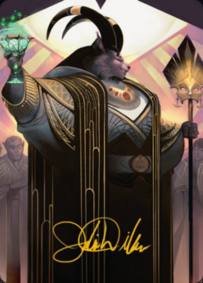 Jetmir, Nexus of Revels 2 Art Card (Gold-Stamped Signature) [Streets of New Capenna Art Series] | Webway Games