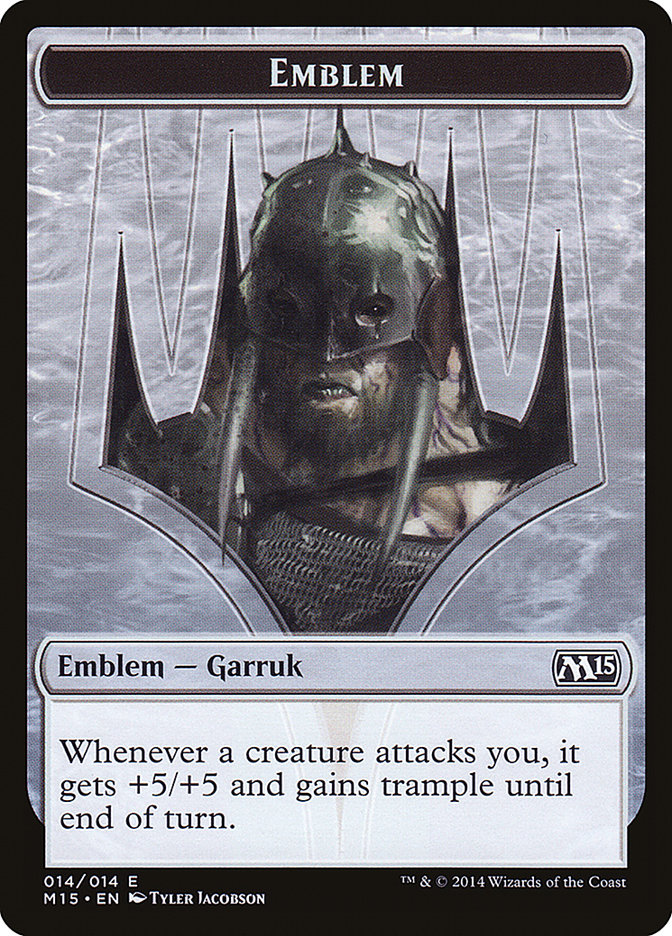 Garruk, Apex Predator Emblem [Magic 2015 Tokens] | Webway Games