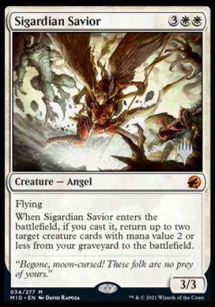 Sigardian Savior (Promo Pack) [Innistrad: Midnight Hunt Promos] | Webway Games