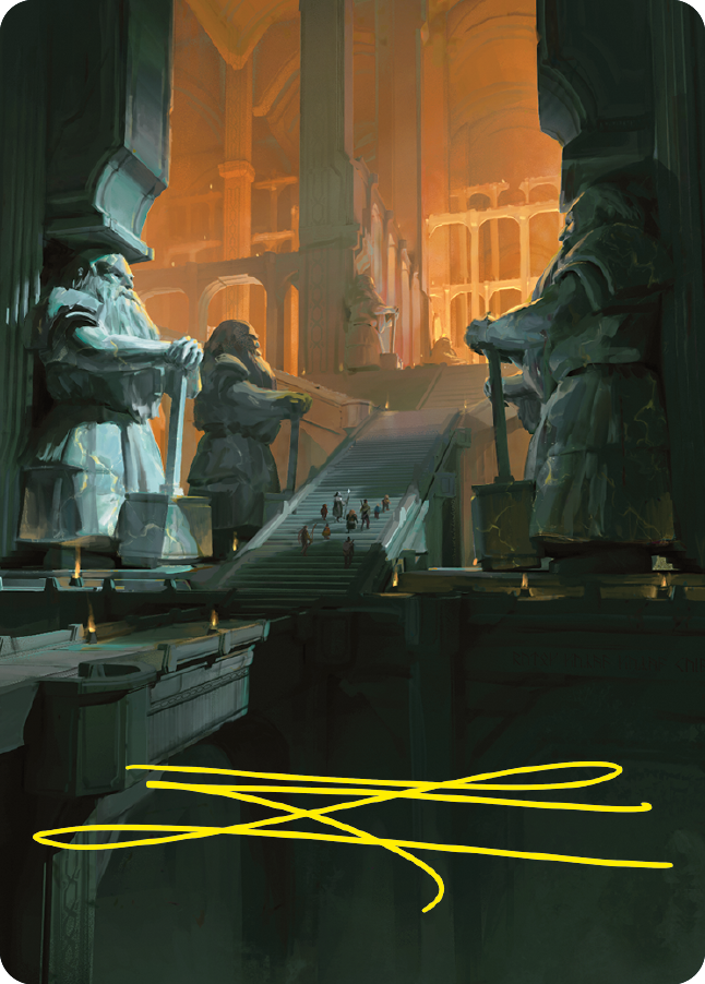 Mines of Moria Art Card (Gold-Stamped Signature) [The Lord of the Rings: Tales of Middle-earth Art Series] | Webway Games